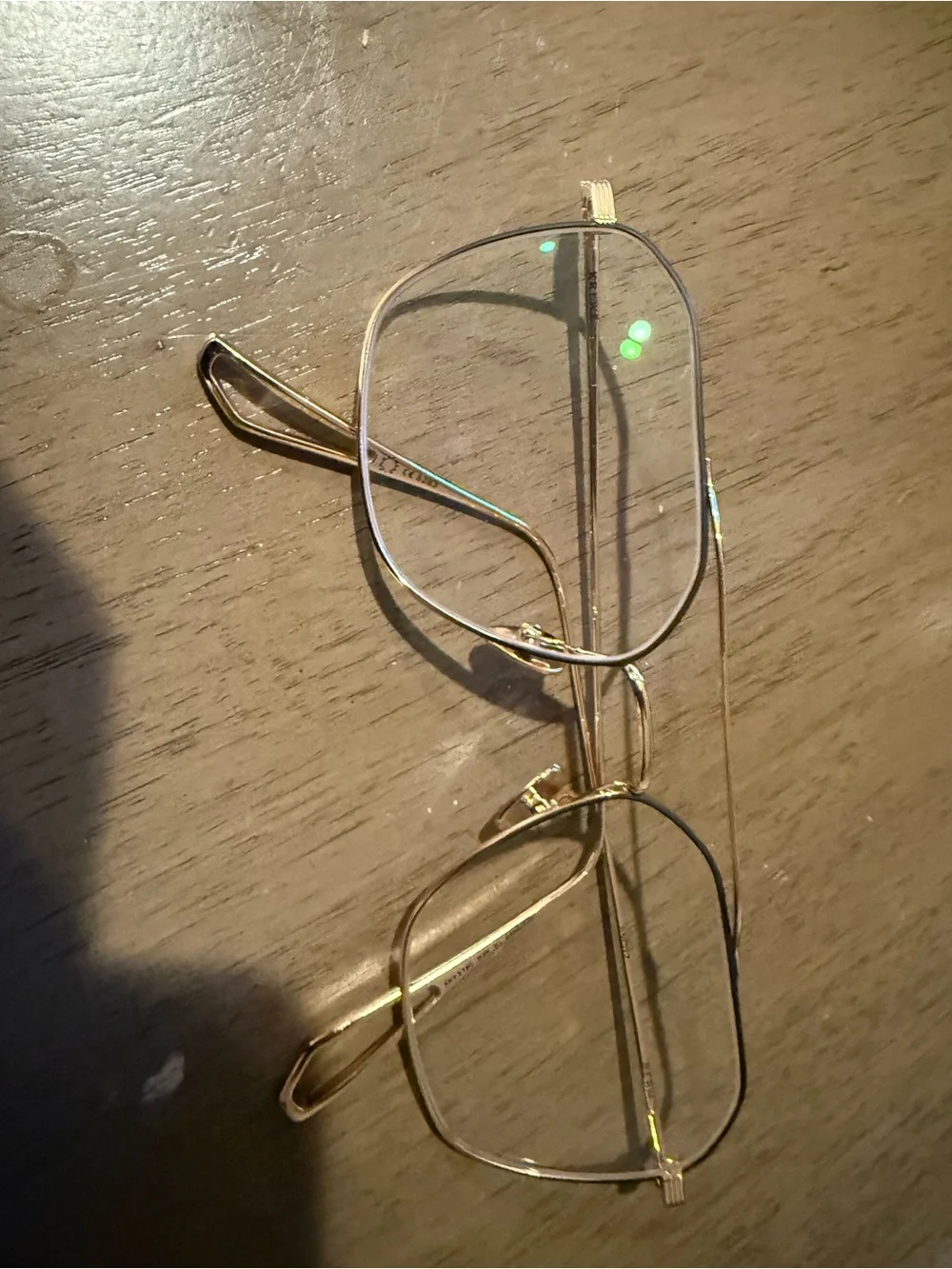 KREWE BERM Gold Metal Geometric Women's Eyeglass Frames